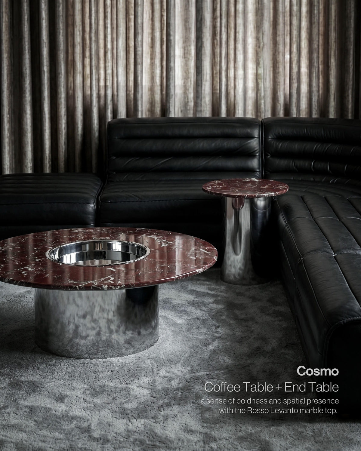 Cosmo Coffee Table W/Tray Round