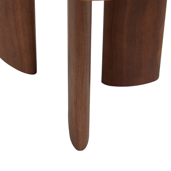 Dune Marble-Top Pebble End Table