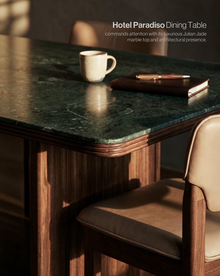 Hotel Paradiso 2.4m Marble-Top Dining Table